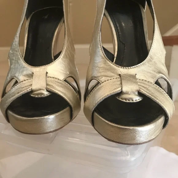 Givenchy Gold Pumps - Picture 3 of 5